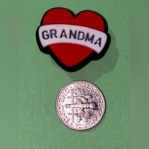 (10 for $15) Heart Love Grandma Valentines Love Mother's Day Crocs Shoes Charms